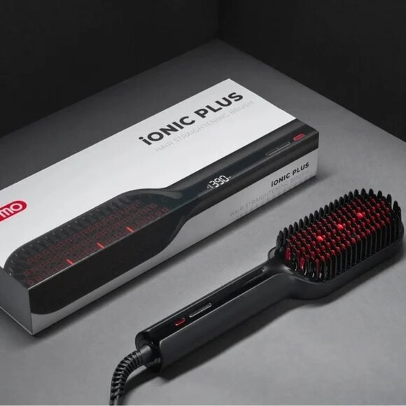 TYMO iONIC PLUS Hair Straightener Brush - Picture 1 of 3